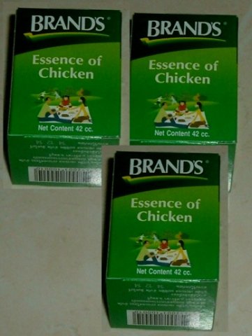Acheter ce produit : 3 Flacons Essence of chicken BRAND's
