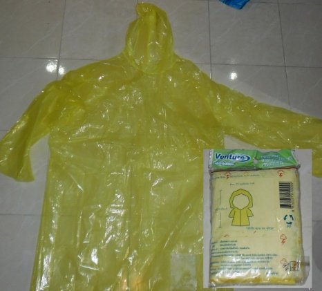 Buy this article : Plastic rain poncho Thai