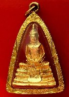 Pendentif avec représentation de Bouddha Thailandais assis