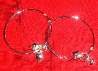Category "Various Thai" : 2 ankle bracelets for baby, silver plated