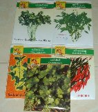 Category "Tha Spices" : Seed packets, thai basil, peppers