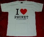 Liste des produits de la catégorie "T-shirts" : T-SHIRT "I LOVE PHUKET" le même que Juliet Childs